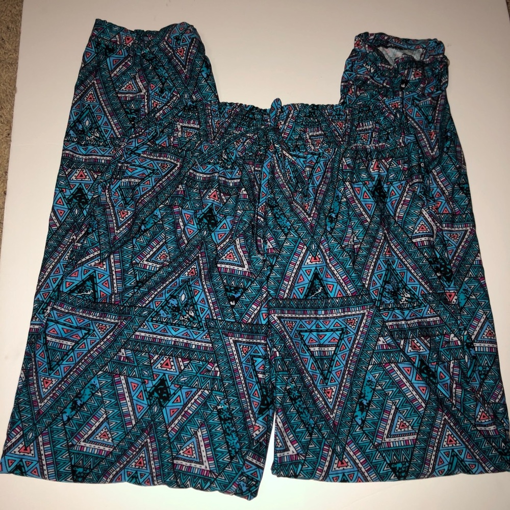 Geometric pattern pants